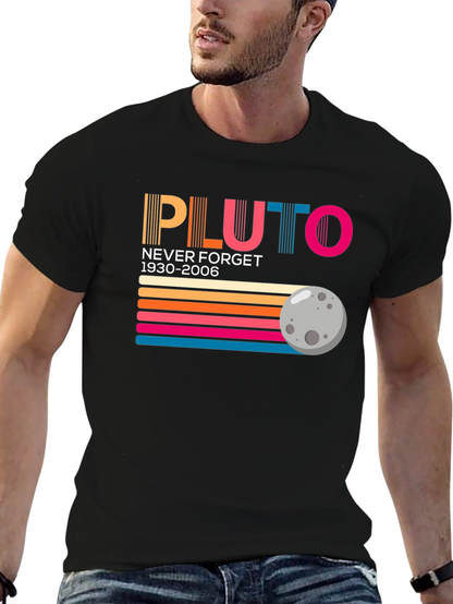 Retro Pluto Never Forget Graphic Tee