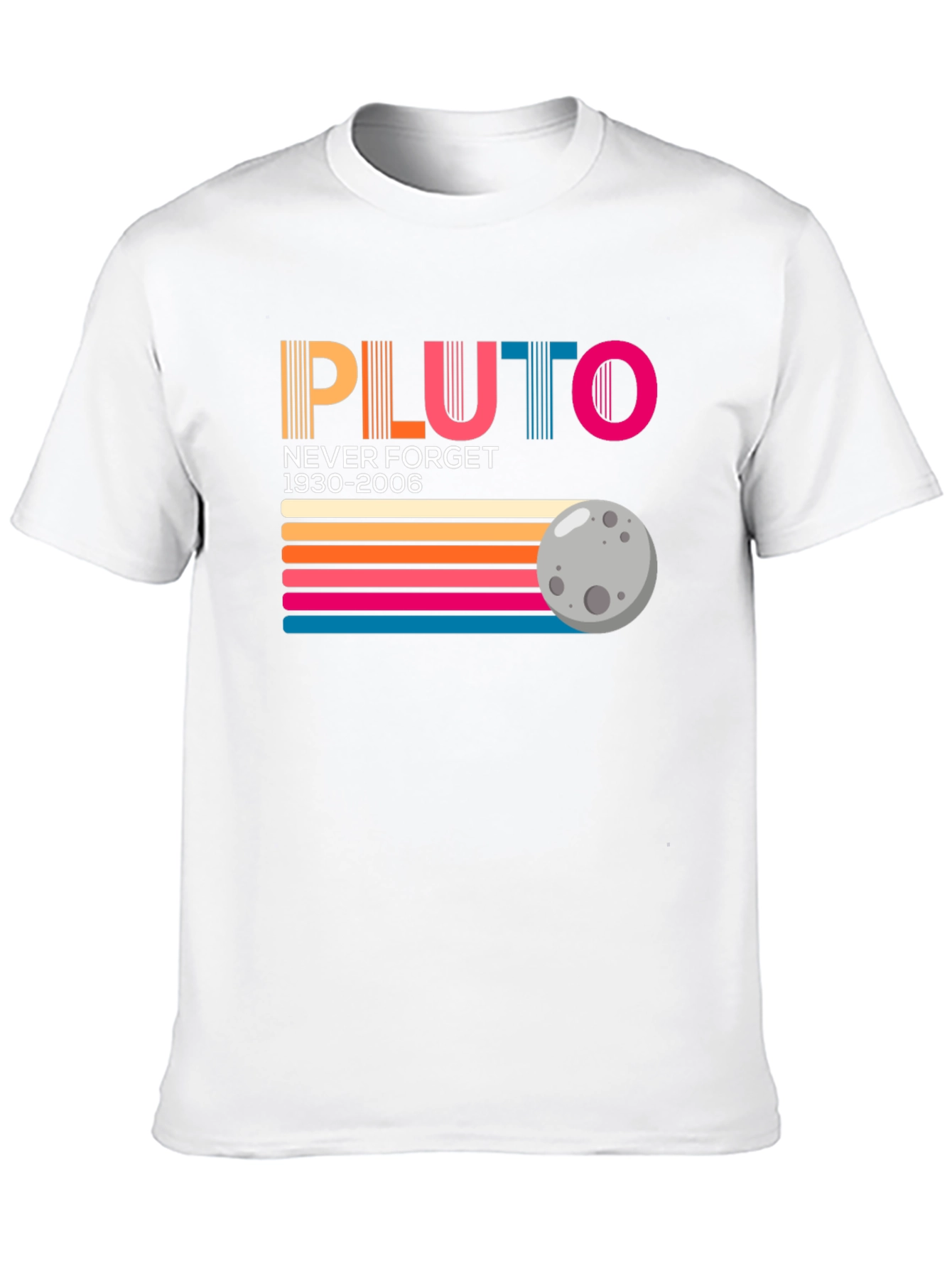 Retro Pluto Never Forget Graphic Tee