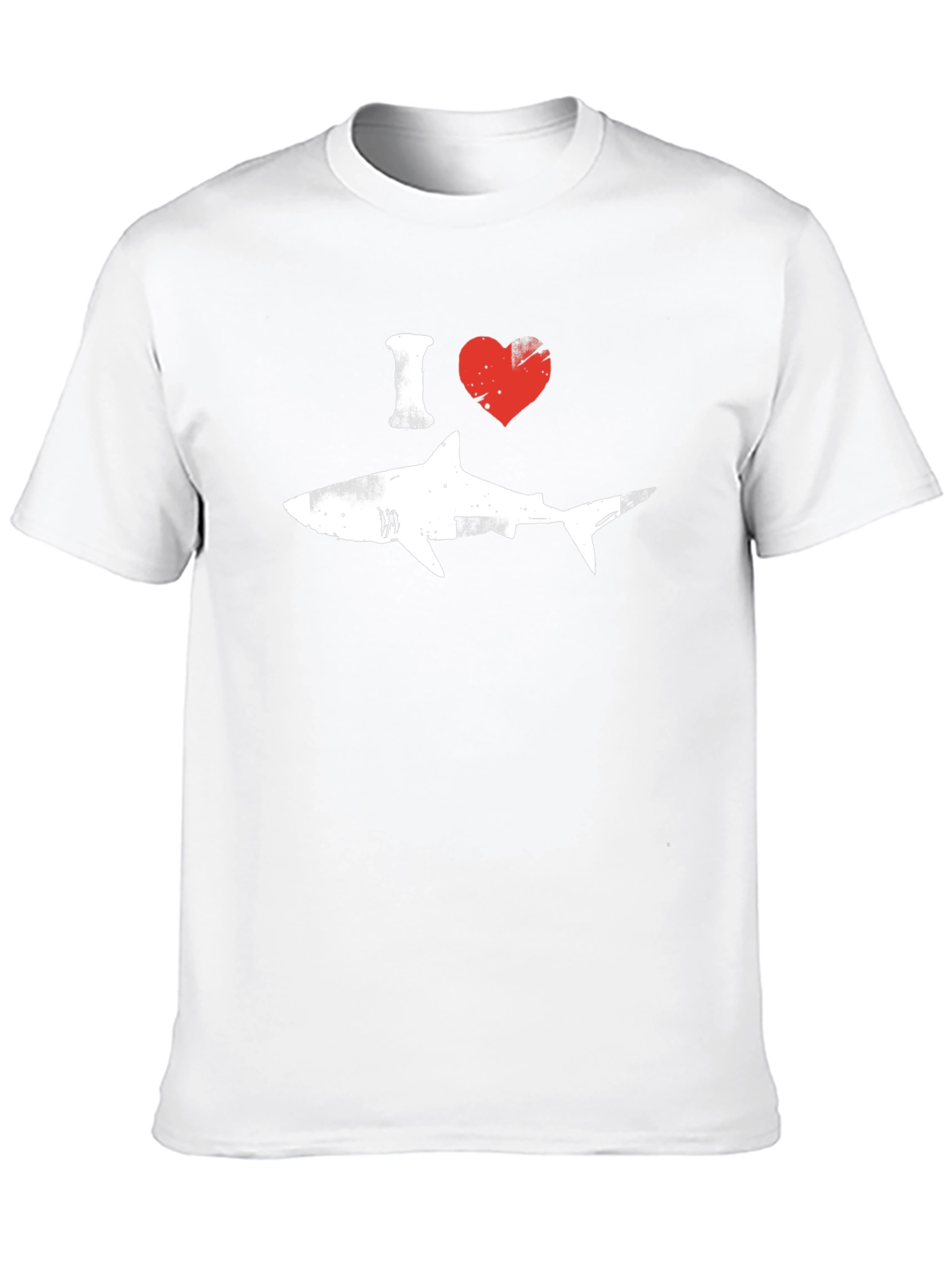 I Heart Sharks Graphic T-Shirt - Black Cotton Tee