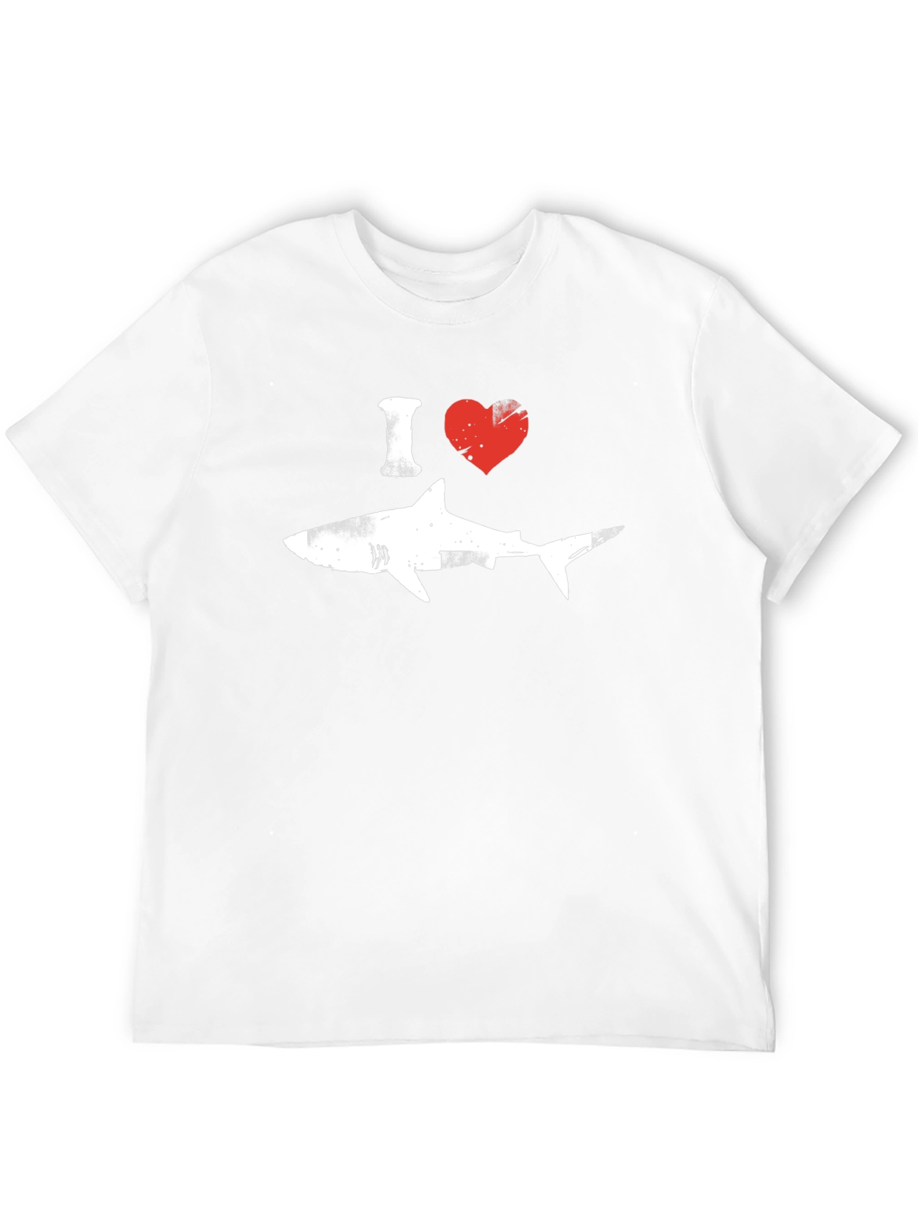 I Heart Sharks Graphic T-Shirt - Black Cotton Tee