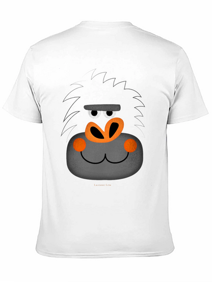Funny Gorilla Face Graphic T-Shirt