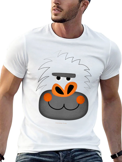 Funny Gorilla Face Graphic T-Shirt
