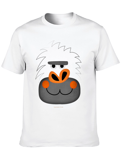 Funny Gorilla Face Graphic T-Shirt