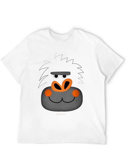 Funny Gorilla Face Graphic T-Shirt