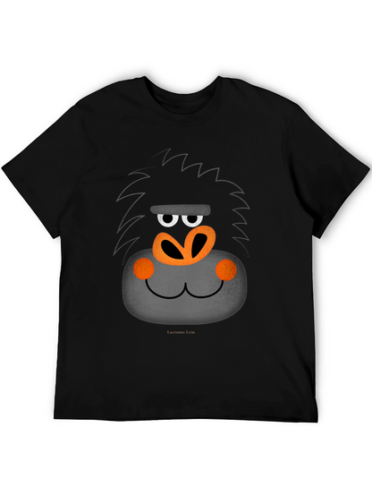 Funny Gorilla Face Graphic T-Shirt
