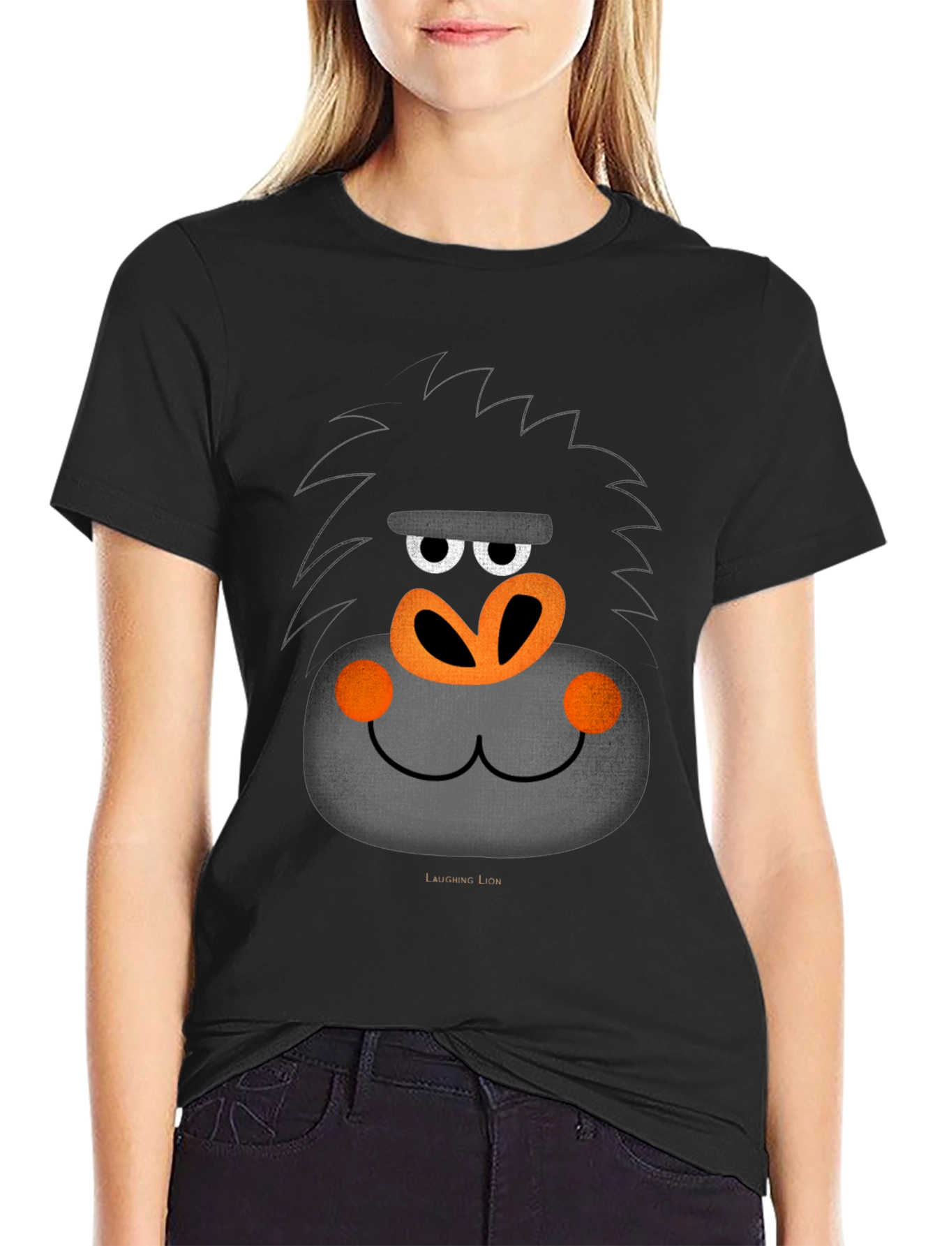 Funny Gorilla Face Graphic T-Shirt
