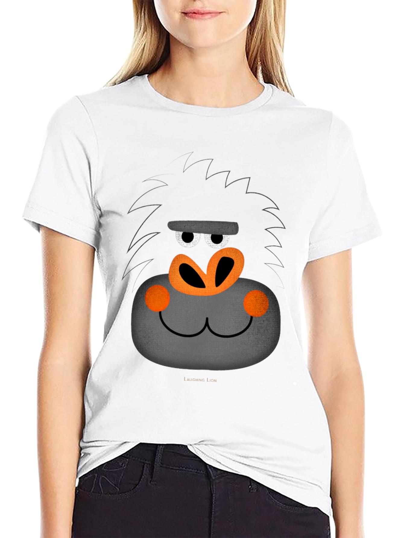 Funny Gorilla Face Graphic T-Shirt