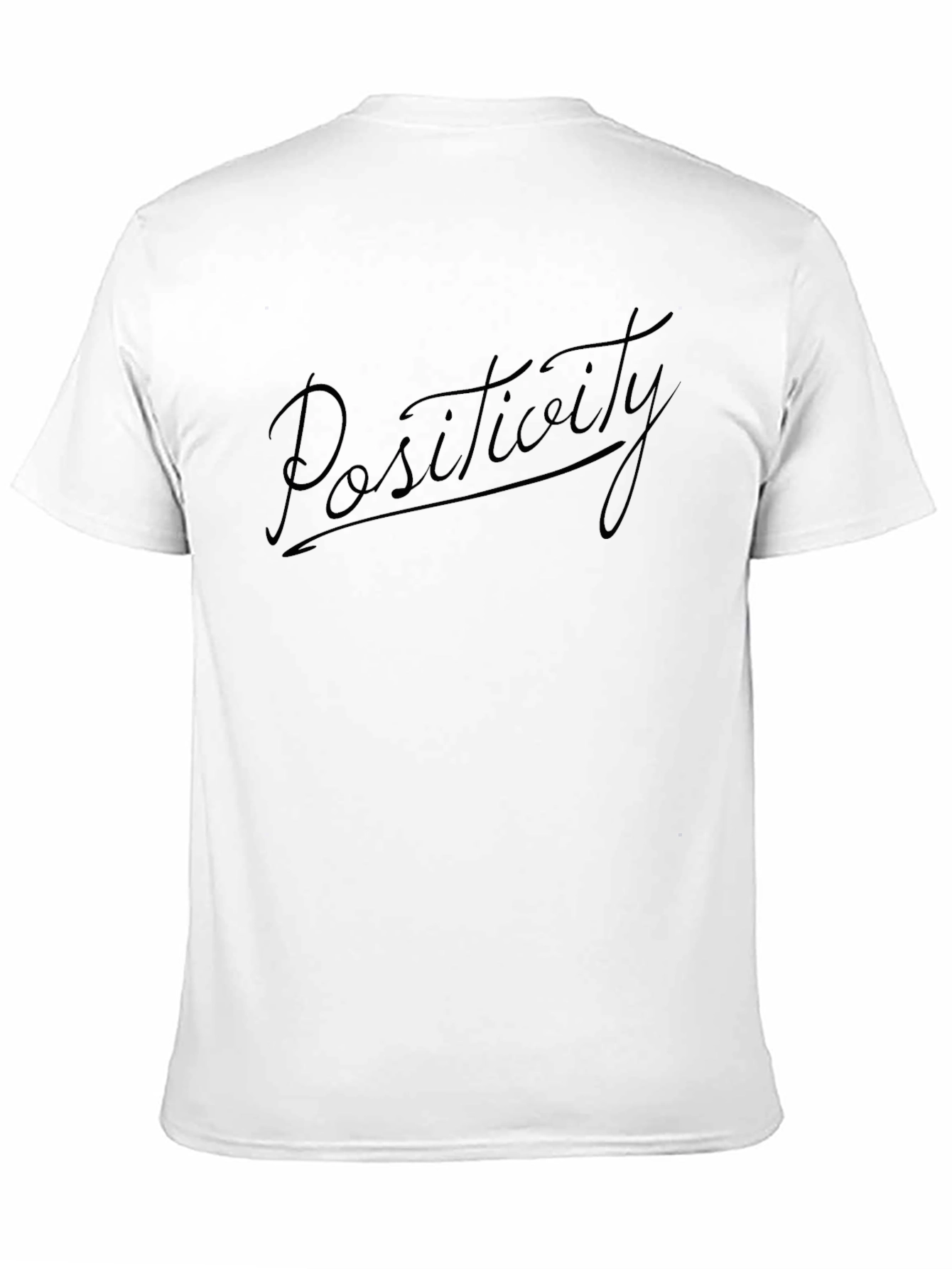 Positivity Black Graphic T-Shirt - Stylish Menswear