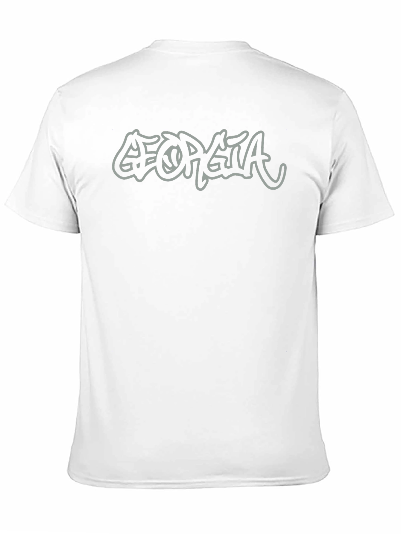 Georgia Graffiti Style Graphic T-Shirt - Black