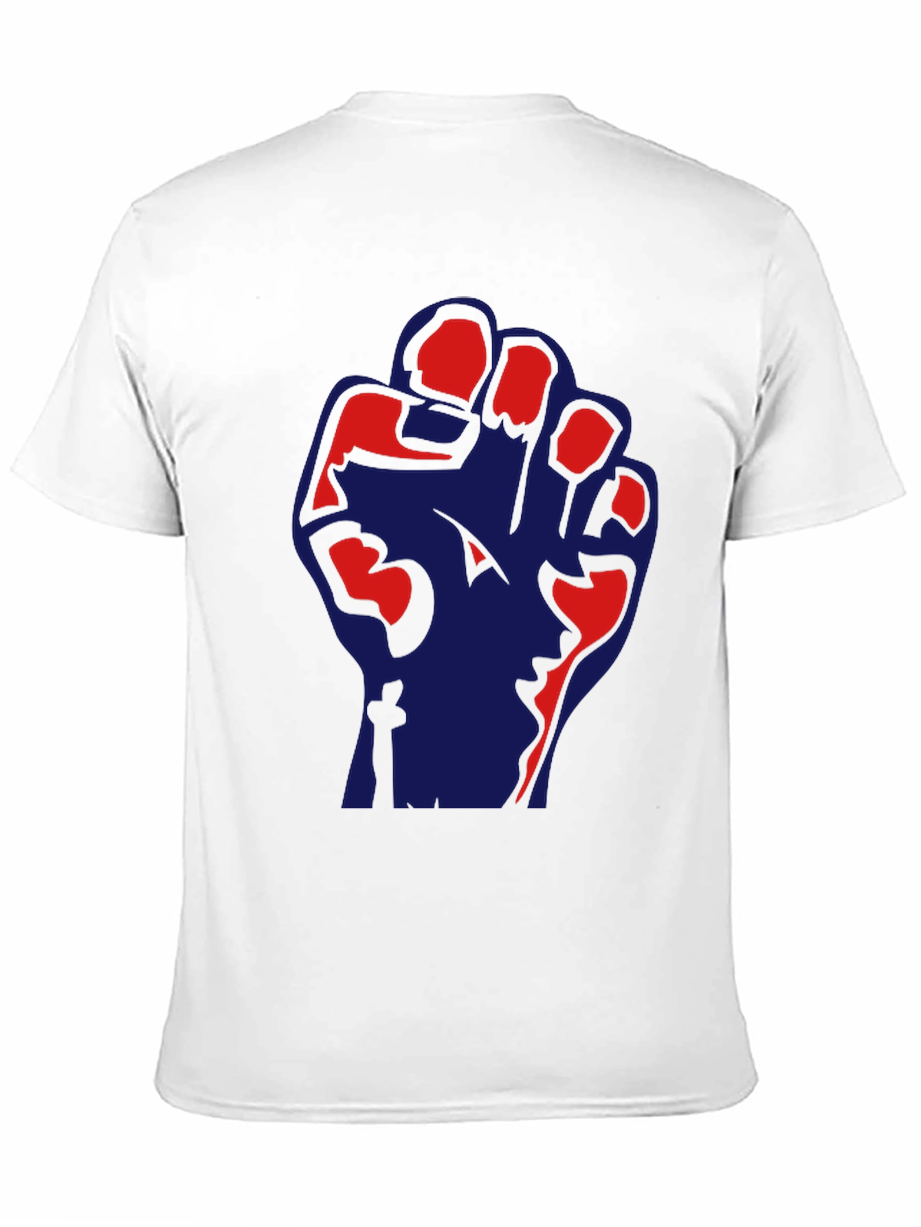 Political Fist Graphic Black T-Shirt