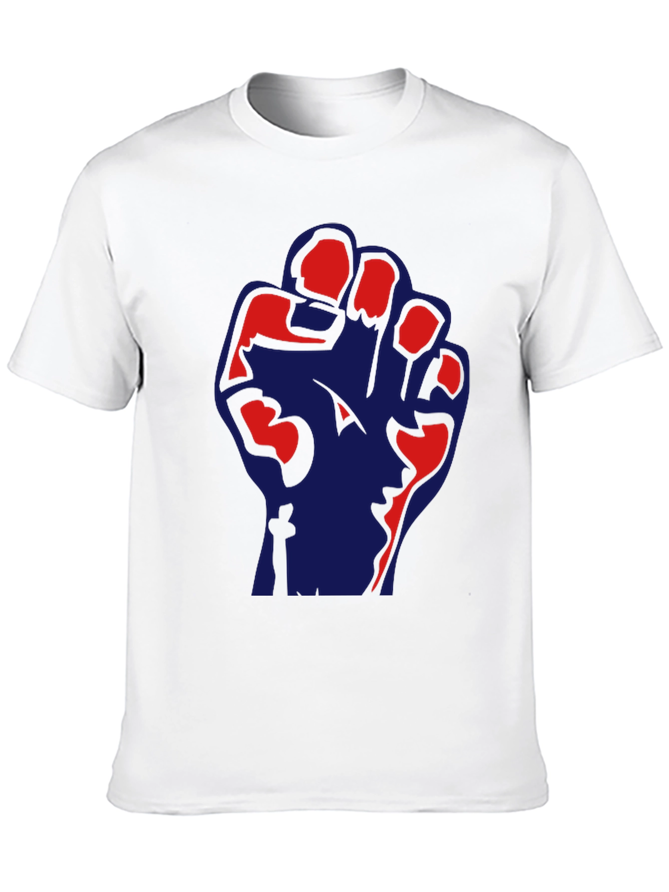 Political Fist Graphic Black T-Shirt