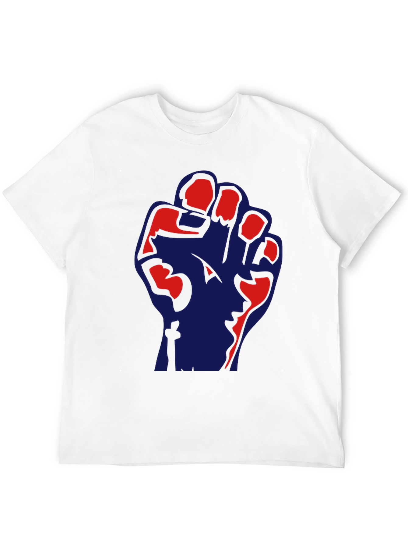 Political Fist Graphic Black T-Shirt