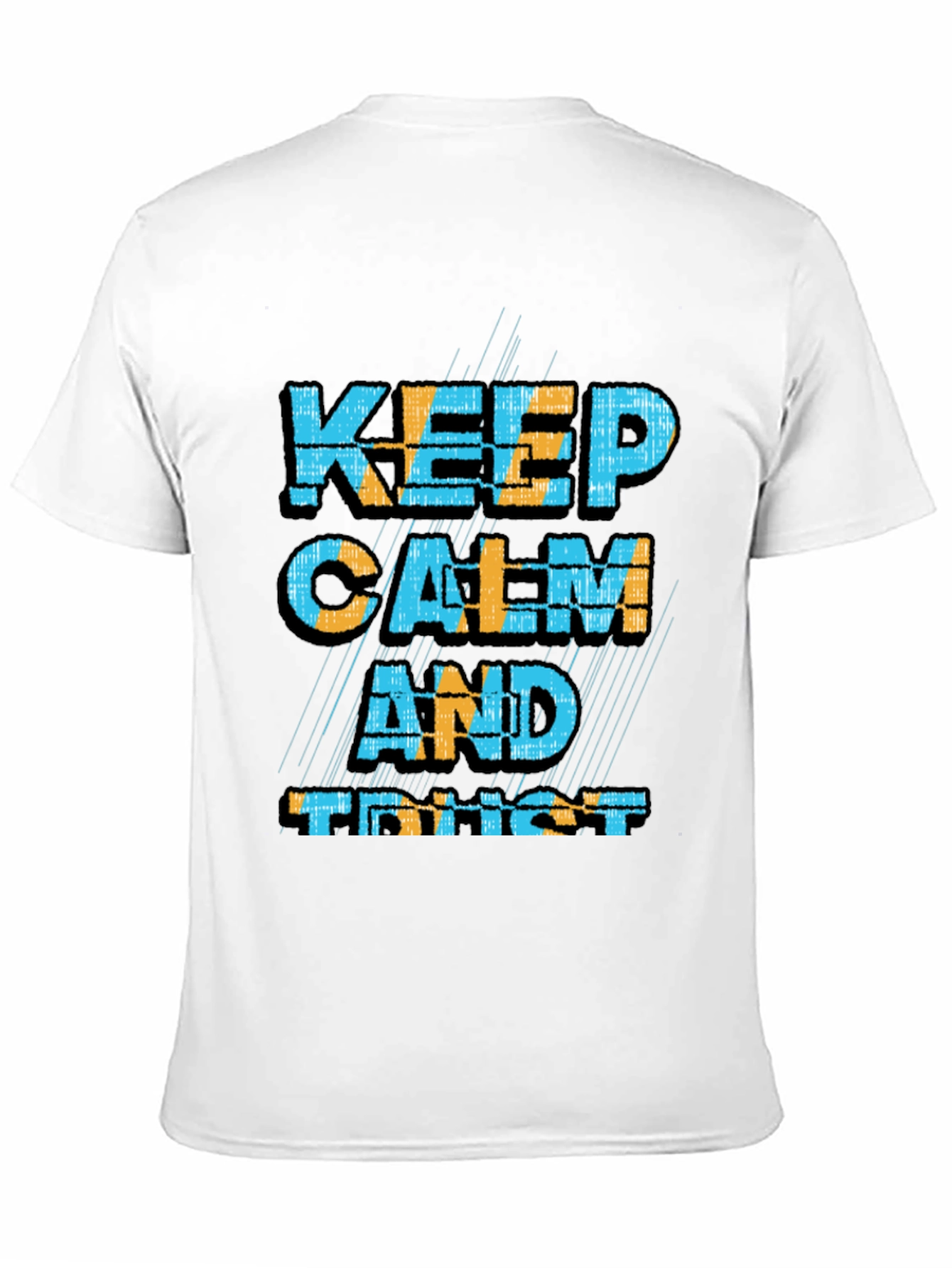 Keep Calm and Trust Black Graphic Tee