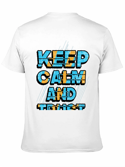Keep Calm and Trust Black Graphic Tee