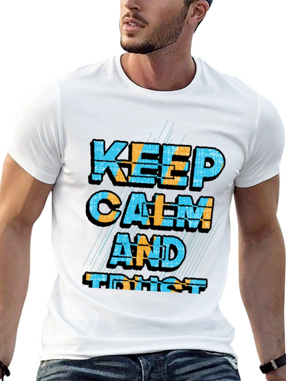 Keep Calm and Trust Black Graphic Tee