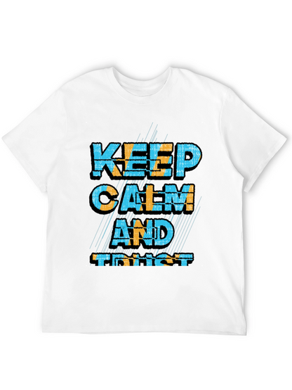 Keep Calm and Trust Black Graphic Tee