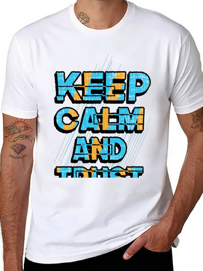 Keep Calm and Trust Black Graphic Tee