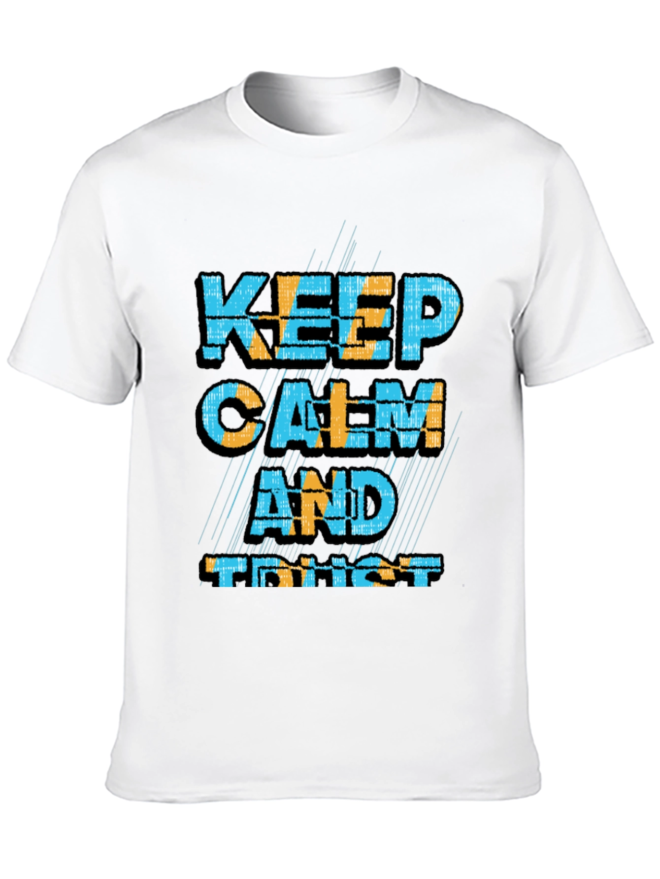 Keep Calm and Trust Black Graphic Tee