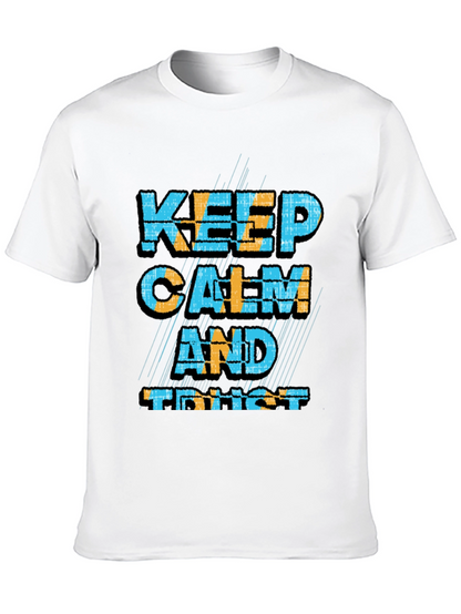 Keep Calm and Trust Black Graphic Tee