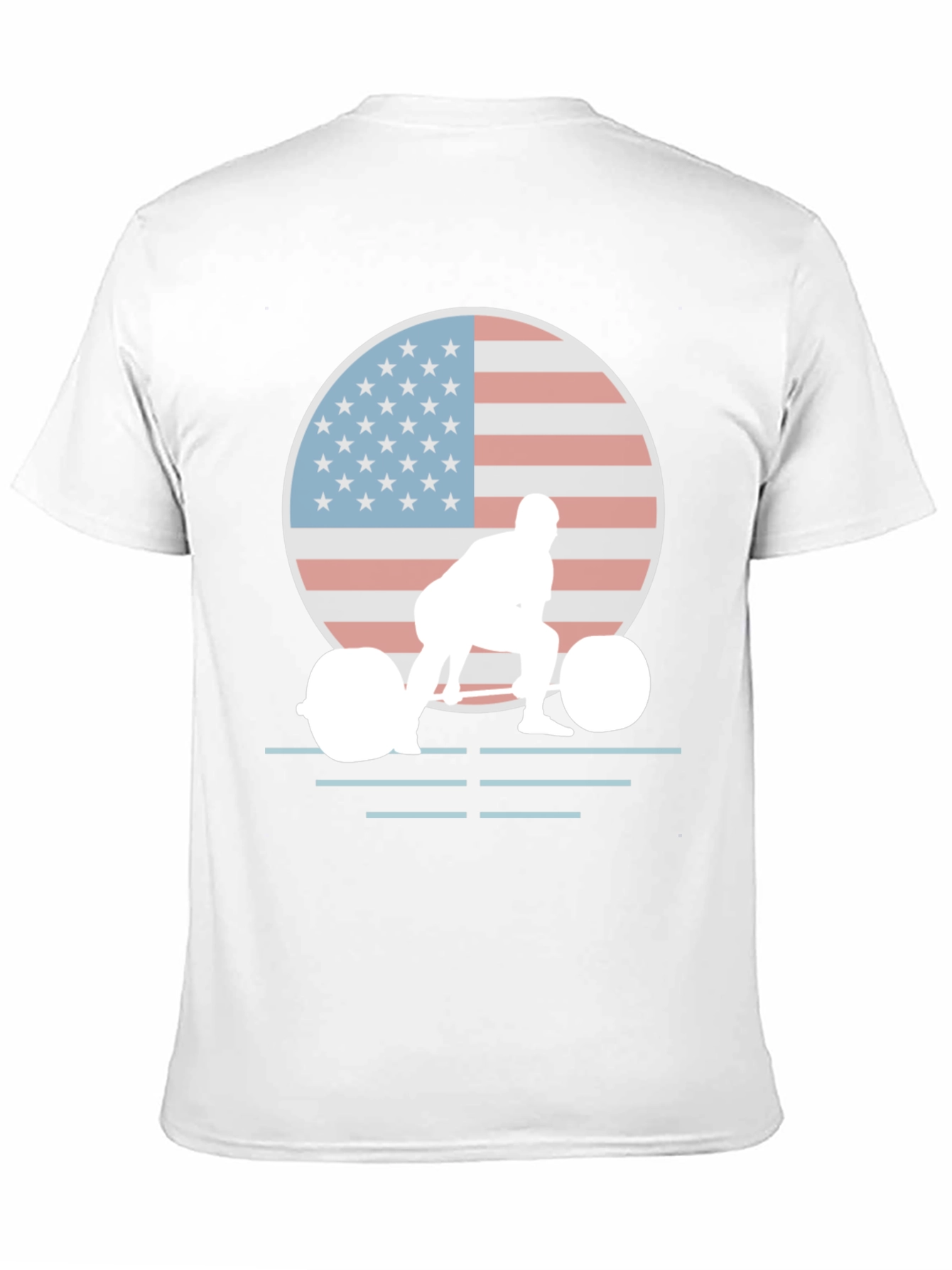 USA Weightlifting T-Shirt - Patriotic Gym Apparel