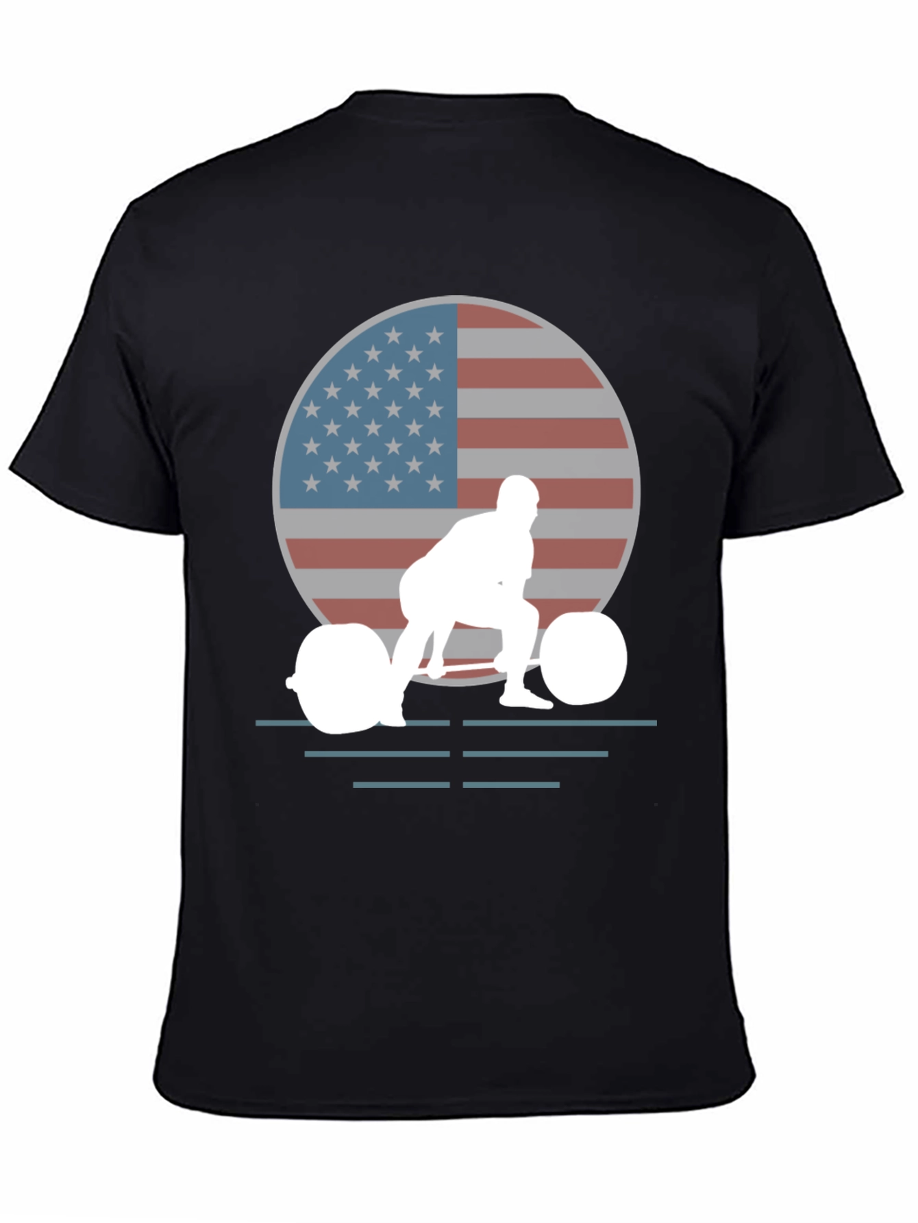 USA Weightlifting T-Shirt - Patriotic Gym Apparel