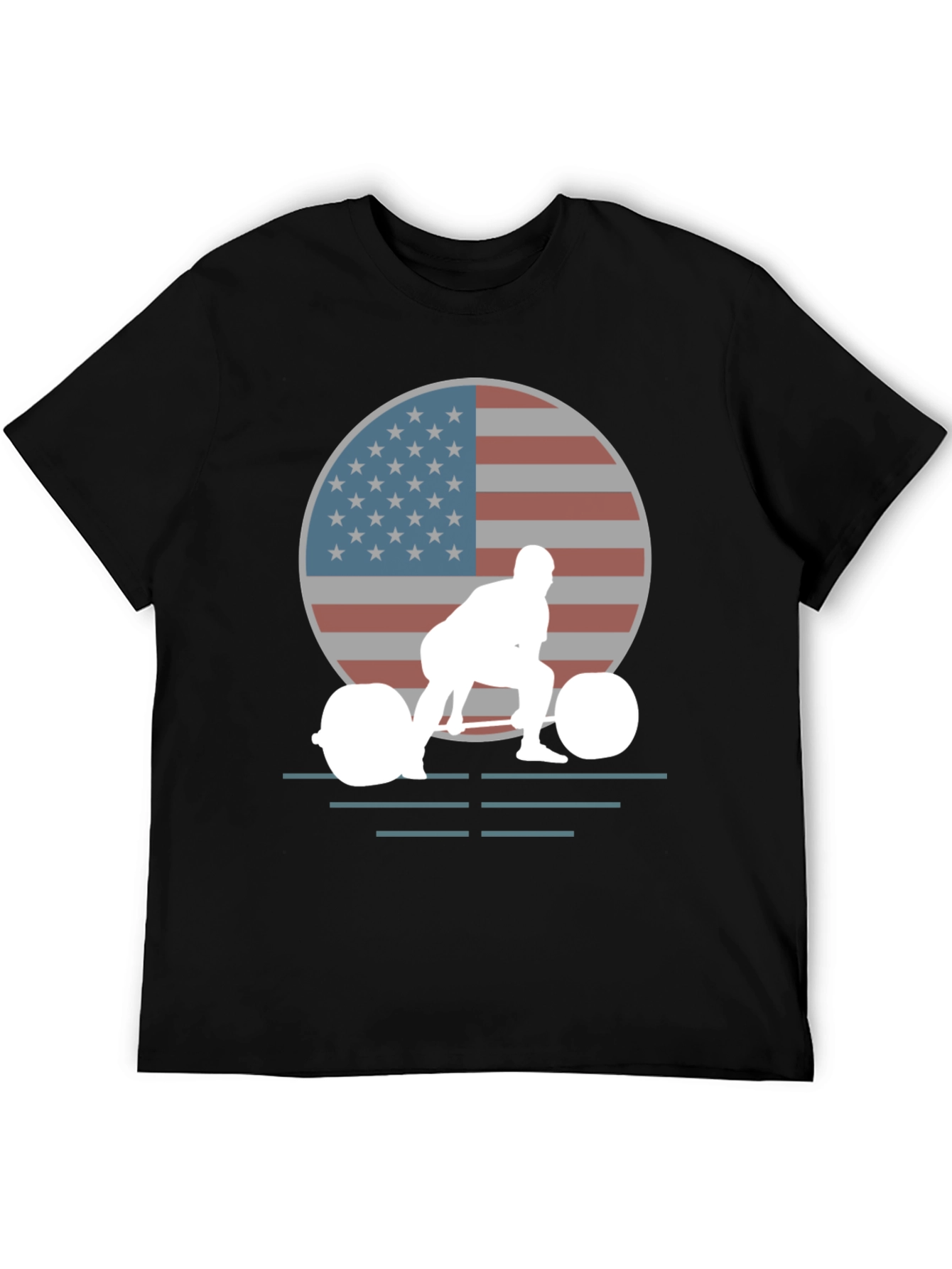 USA Weightlifting T-Shirt - Patriotic Gym Apparel