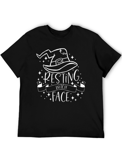 Resting Witch Face Graphic T-Shirt - Halloween Tee