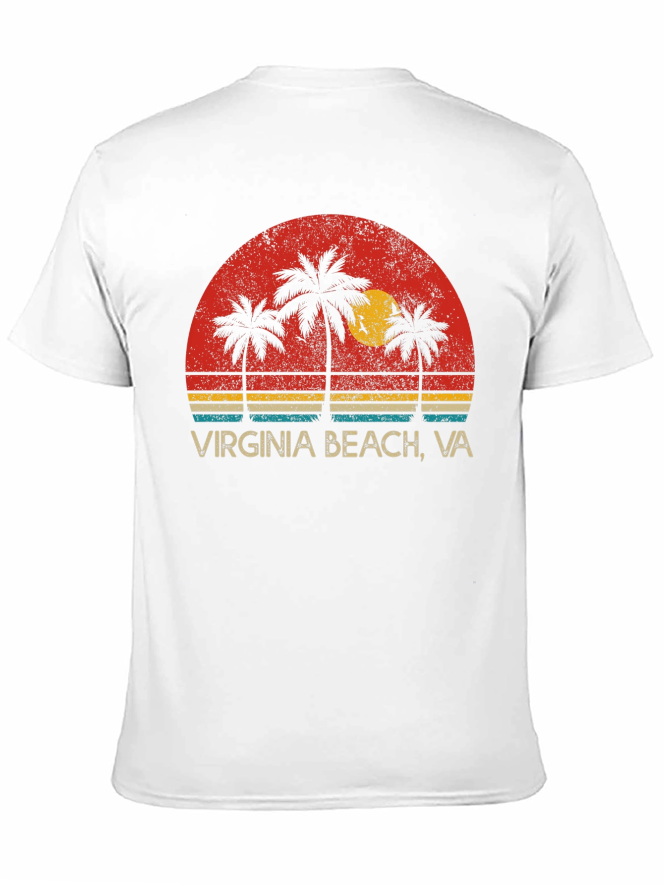 Virginia Beach VA Palm Tree Graphic Tee