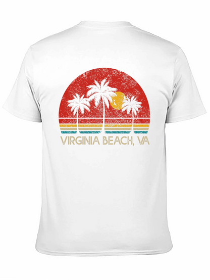 Virginia Beach VA Palm Tree Graphic Tee