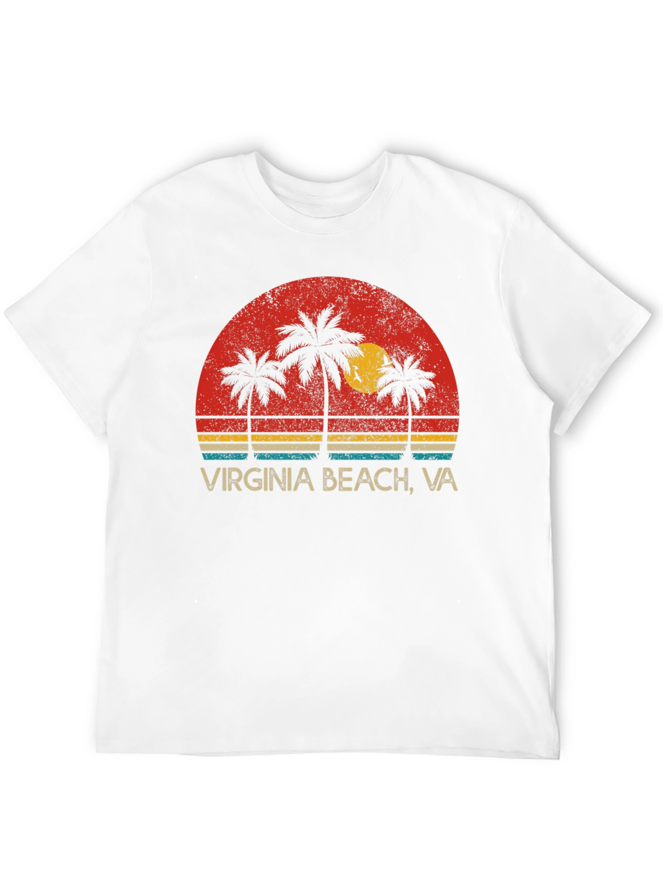 Virginia Beach VA Palm Tree Graphic Tee