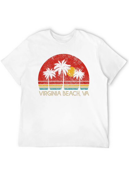 Virginia Beach VA Palm Tree Graphic Tee