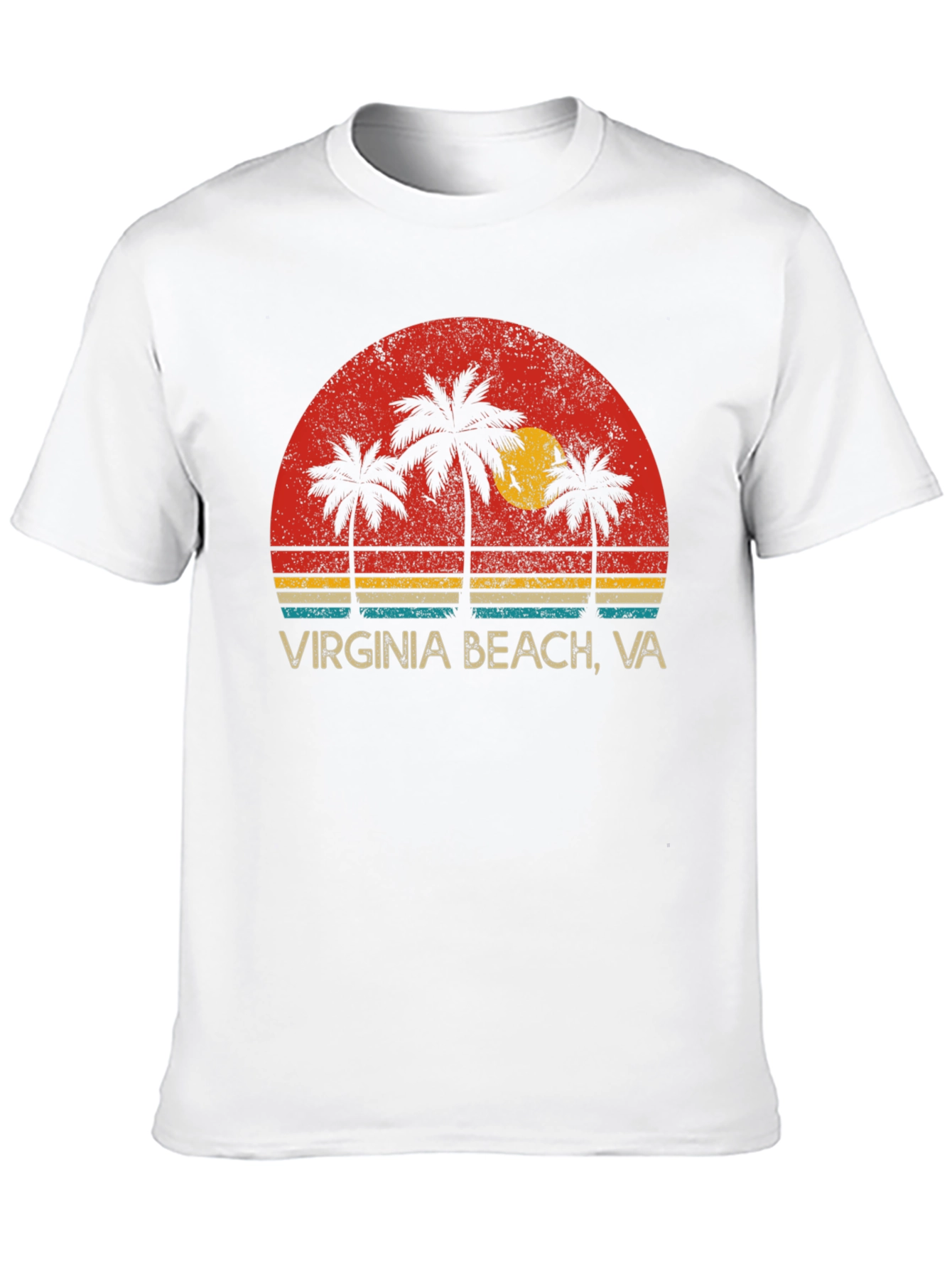 Virginia Beach VA Palm Tree Graphic Tee