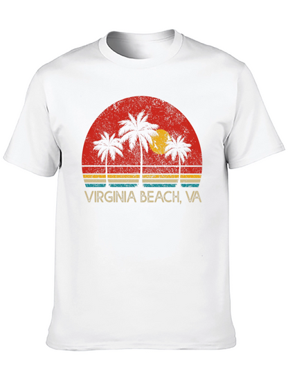 Virginia Beach VA Palm Tree Graphic Tee