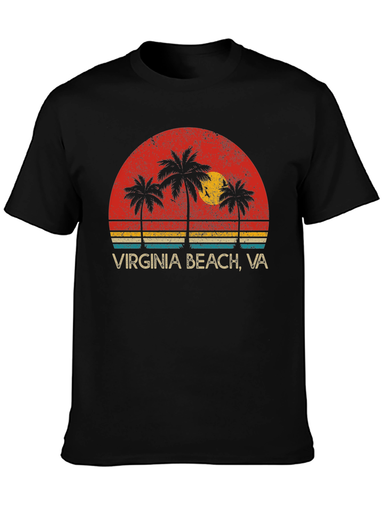 Virginia Beach VA Palm Tree Graphic Tee
