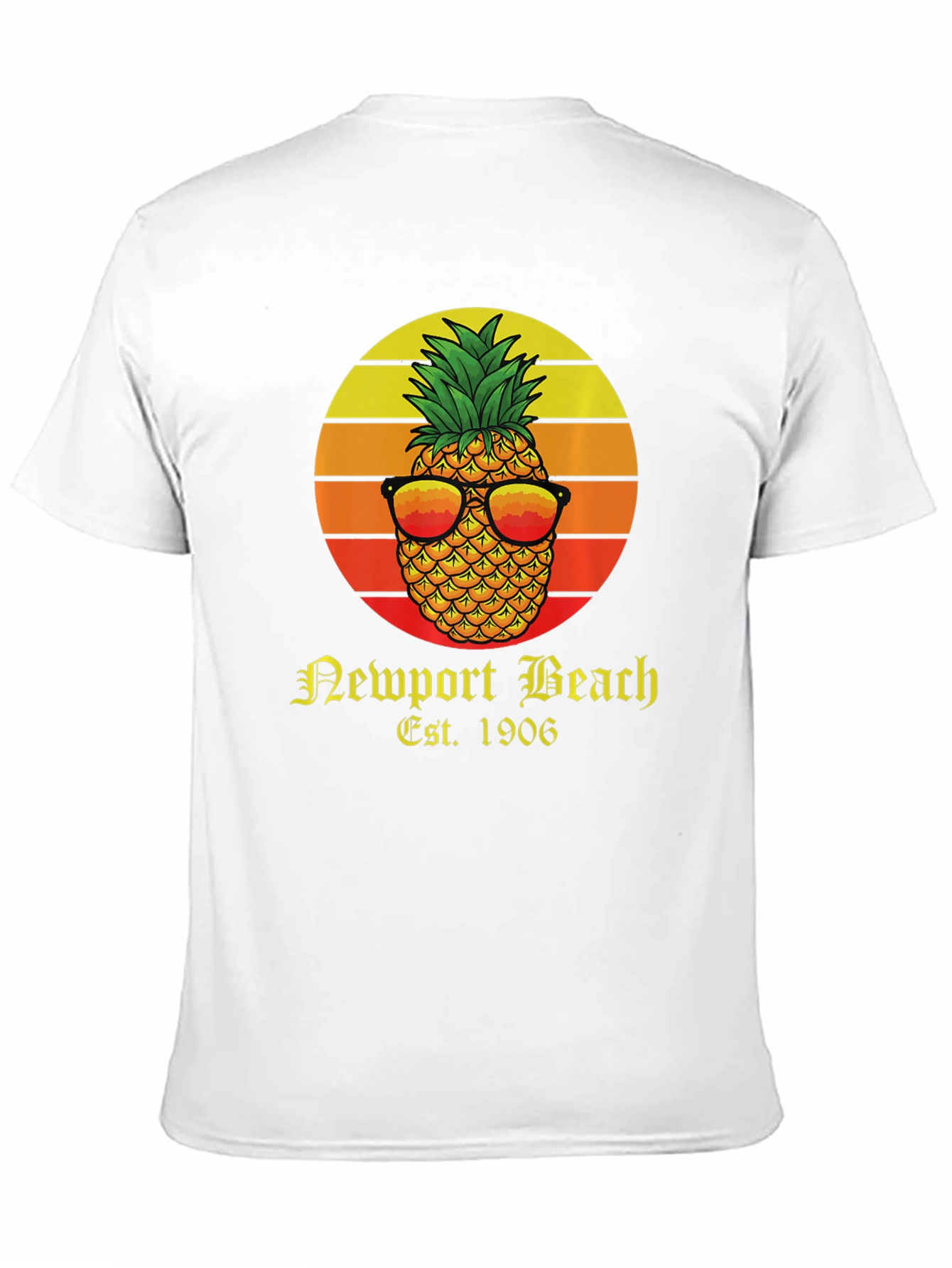 Newport Beach Pineapple Graphic T-Shirt