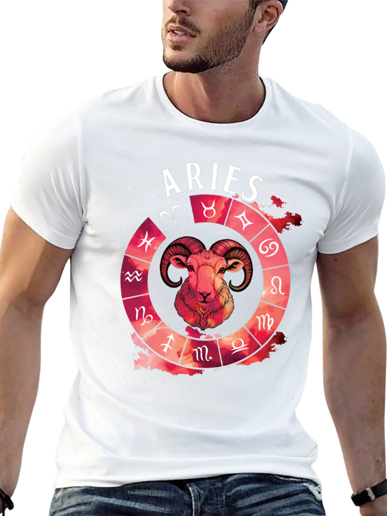 Aries Zodiac T-Shirt - Unique Astrology Design