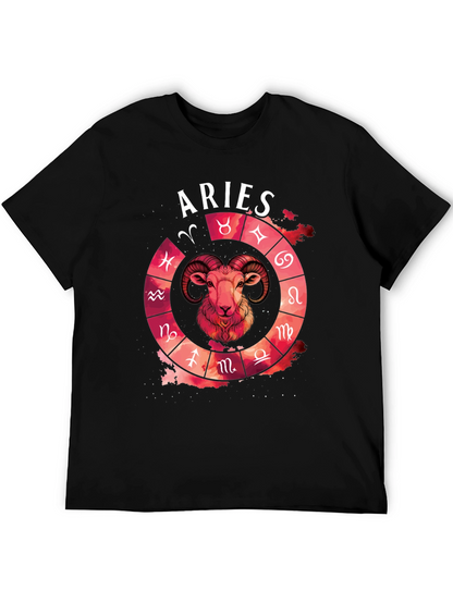 Aries Zodiac T-Shirt - Unique Astrology Design