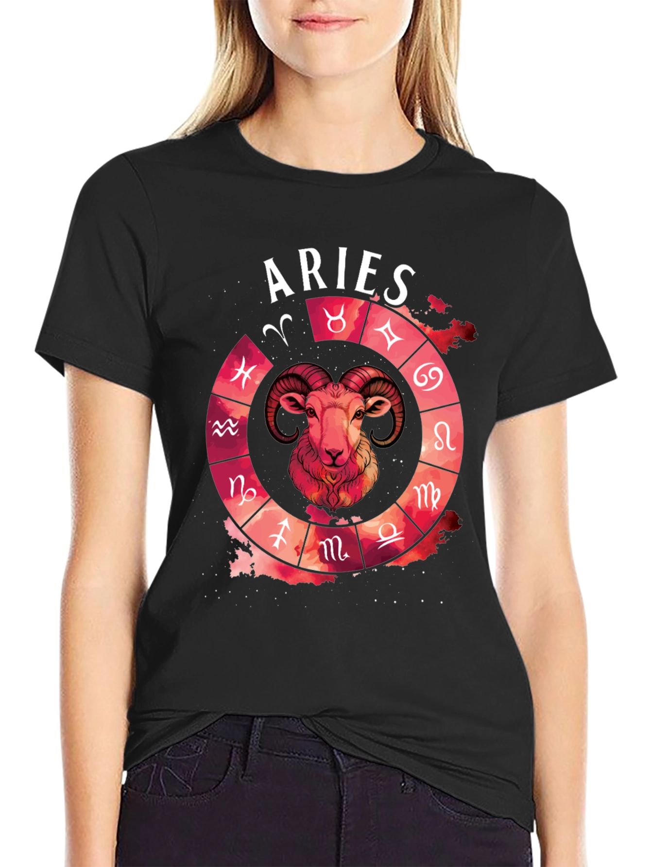 Aries Zodiac T-Shirt - Unique Astrology Design
