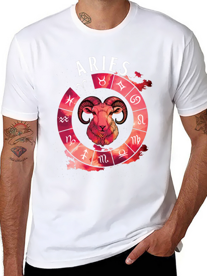Aries Zodiac T-Shirt - Unique Astrology Design