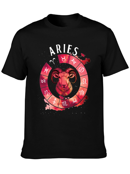 Aries Zodiac T-Shirt - Unique Astrology Design