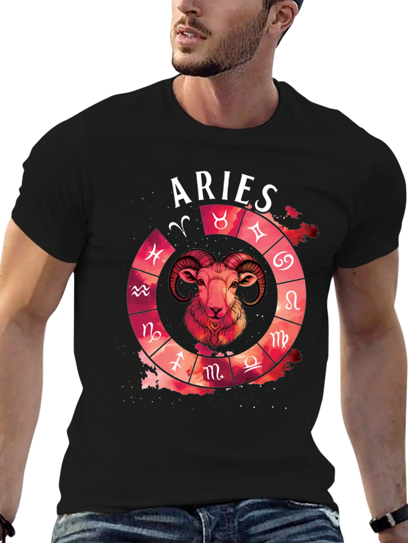 Aries Zodiac T-Shirt - Unique Astrology Design