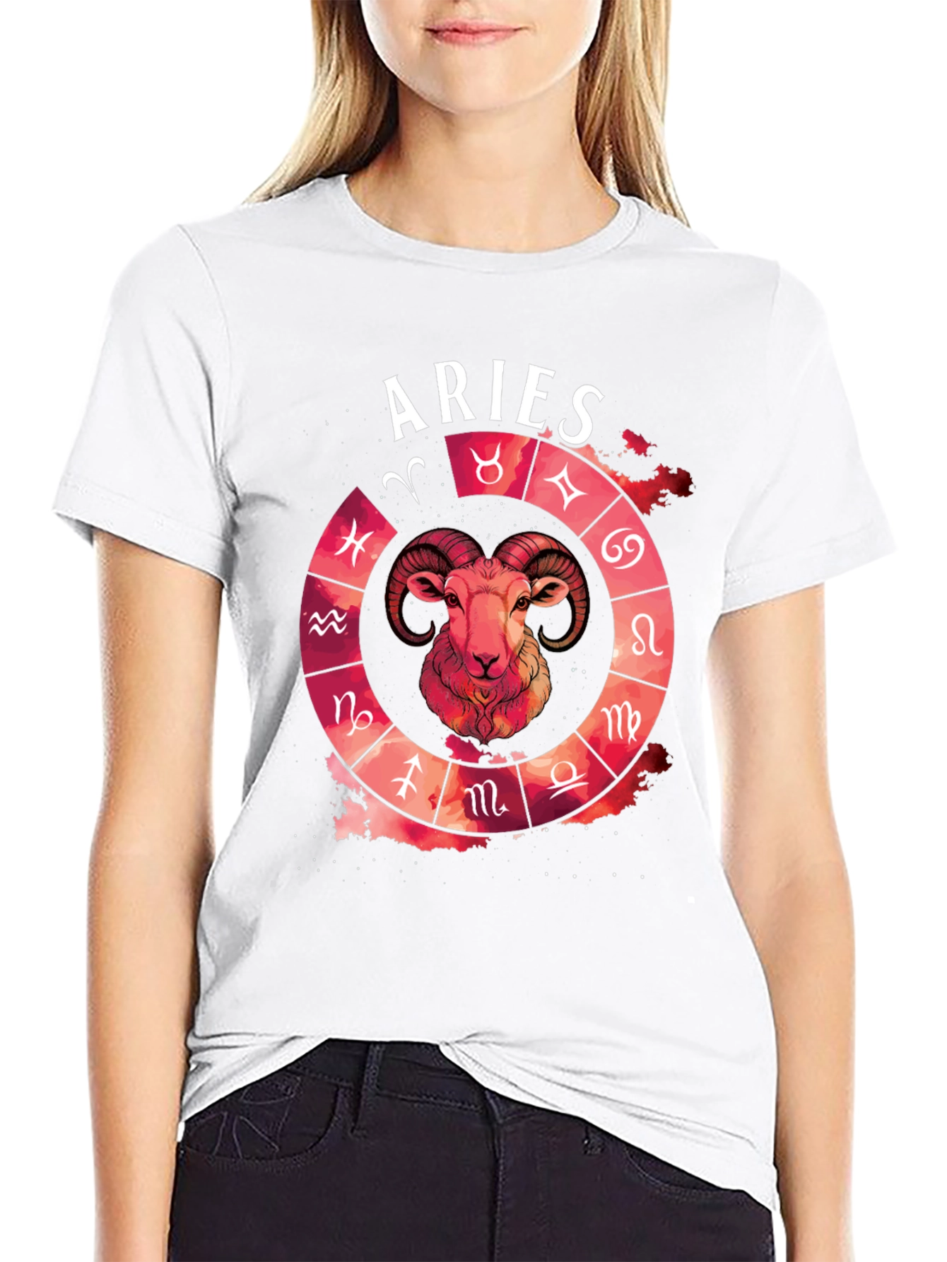 Aries Zodiac T-Shirt - Unique Astrology Design