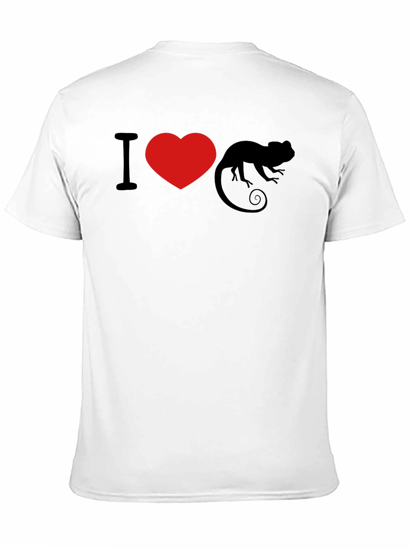 I Heart Chameleon Black T-Shirt