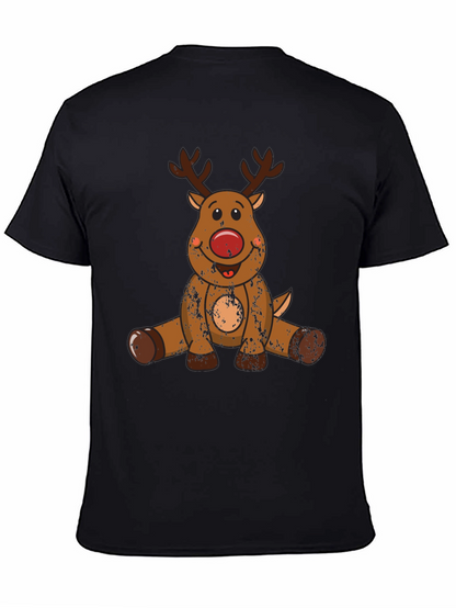 Rudolph Reindeer Graphic Tee - Black