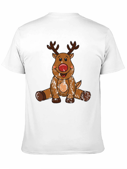 Rudolph Reindeer Graphic Tee - Black