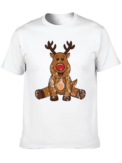 Rudolph Reindeer Graphic Tee - Black