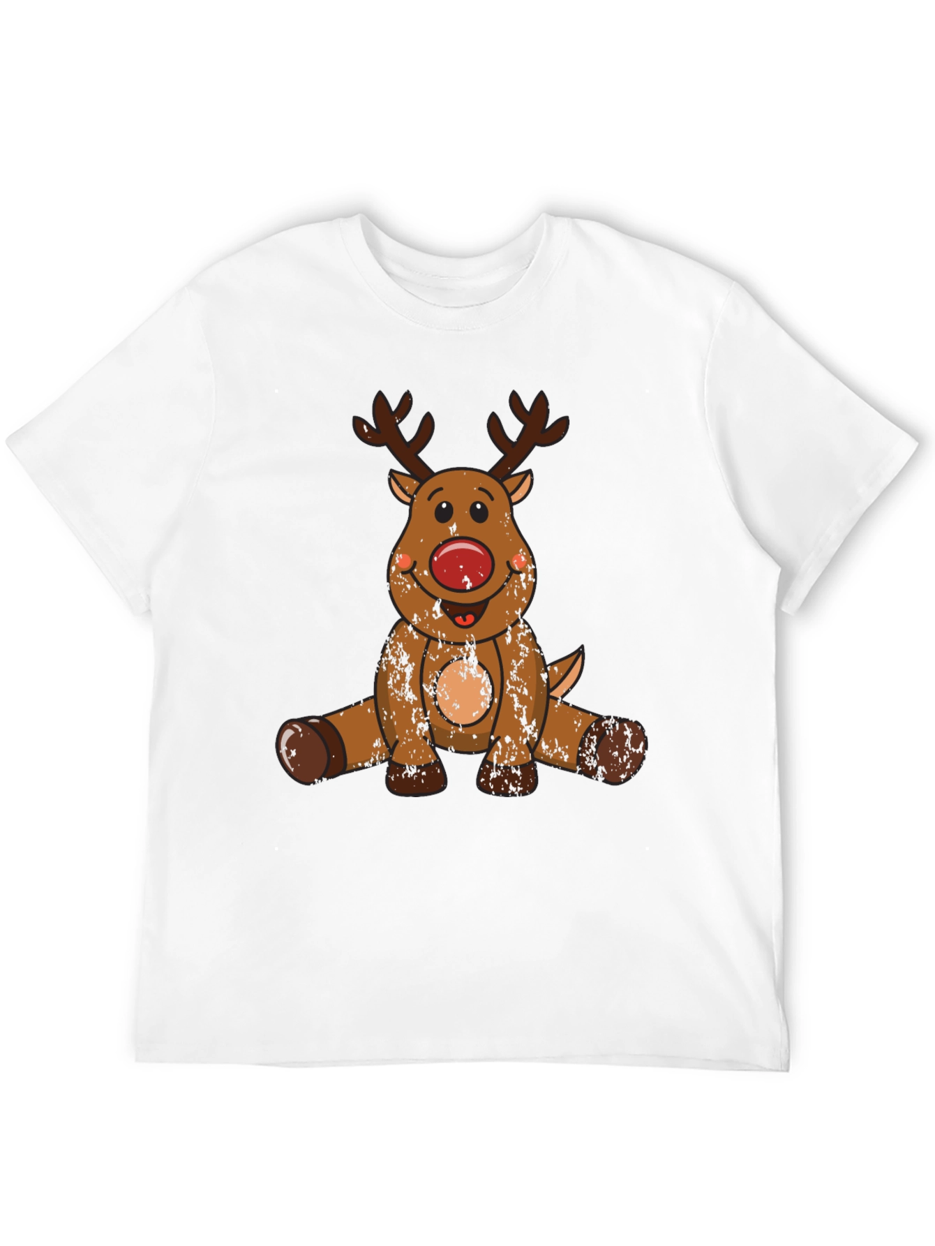 Rudolph Reindeer Graphic Tee - Black