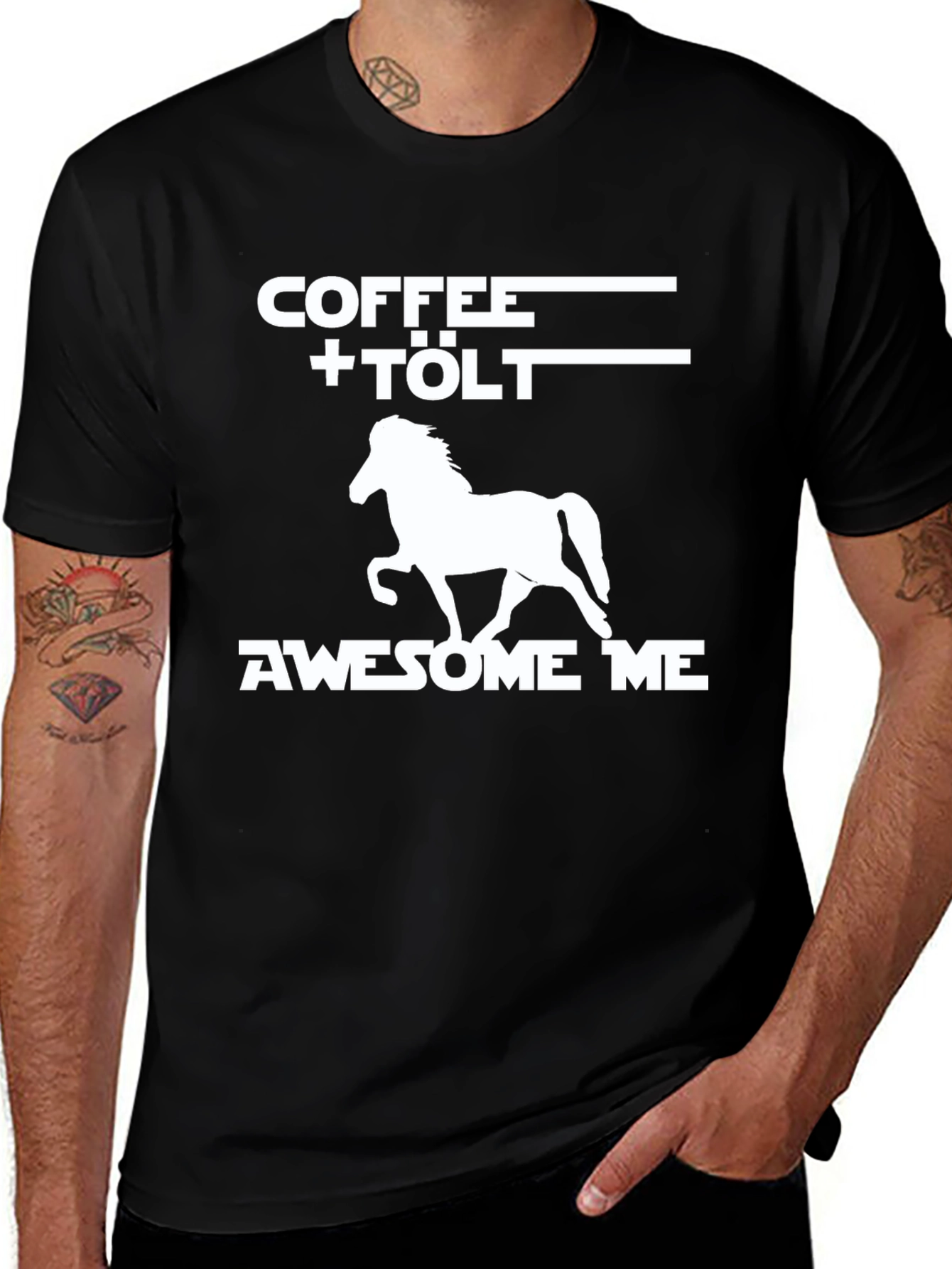Coffee + Tölt Icelandic Horse Graphic Tee