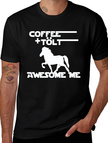 Coffee + Tölt Icelandic Horse Graphic Tee