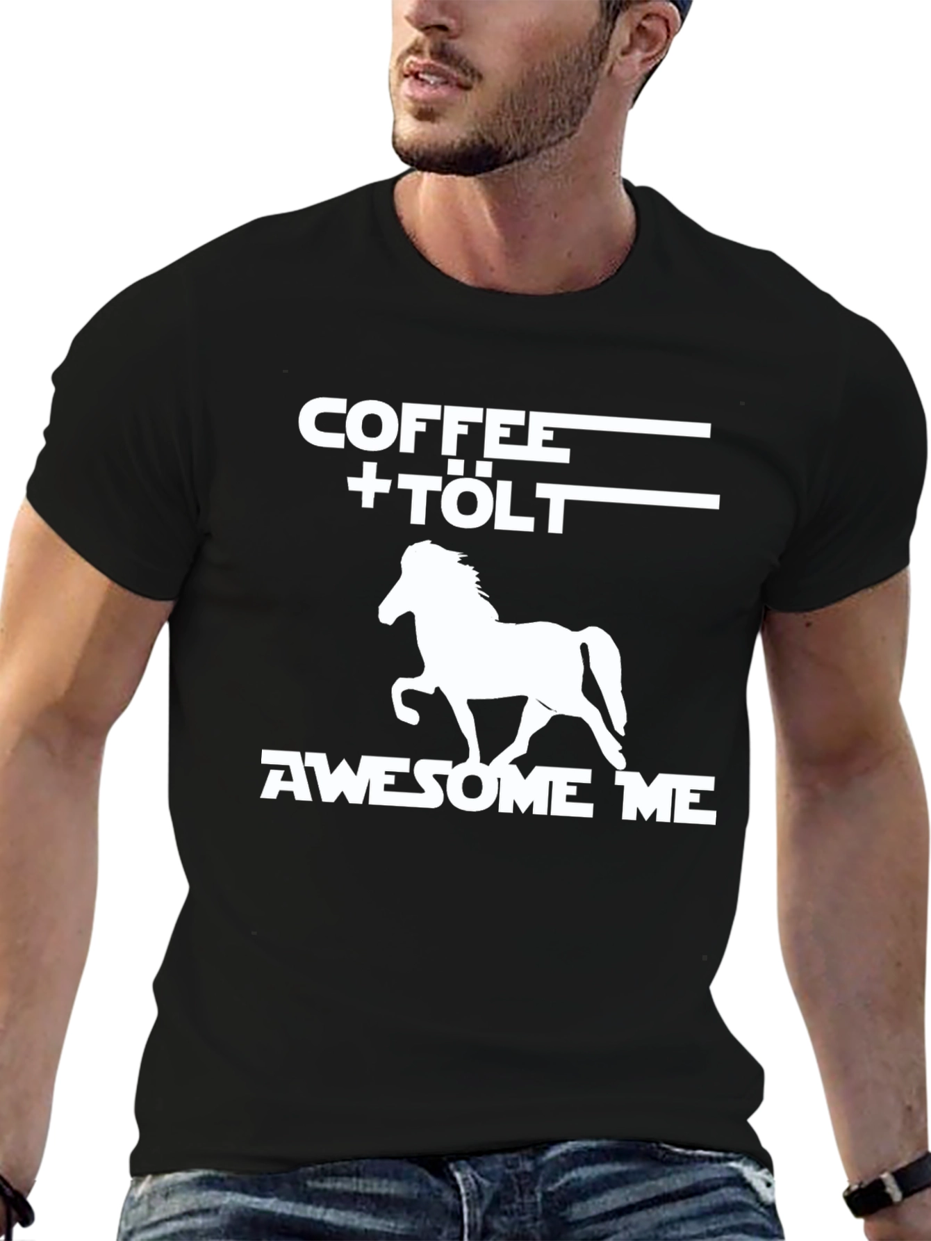 Coffee + Tölt Icelandic Horse Graphic Tee